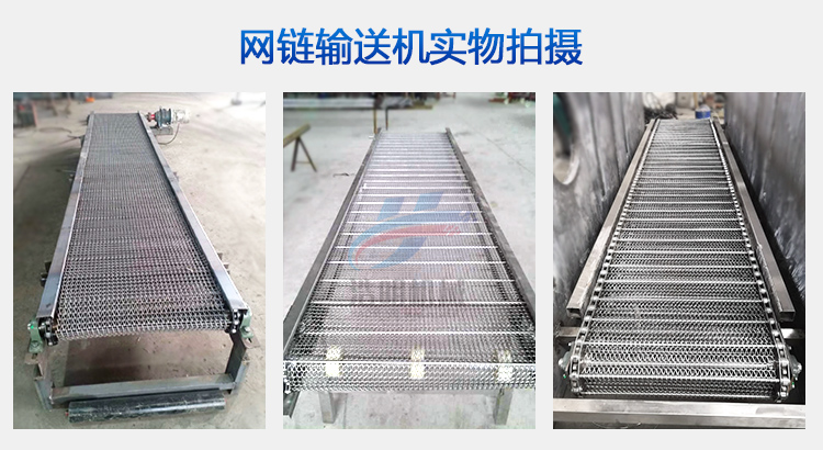 网链网带输送机真机展示